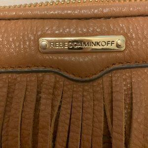 REBECCA MINKOFF BROWN FRINGE CROSSBODY